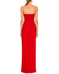 Vera Dolini Solid Maxi Dress