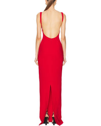 Vera Dolini Solid Maxi Dress