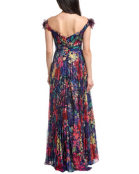 Marchesa Notte Off-The-Shoulder Gown