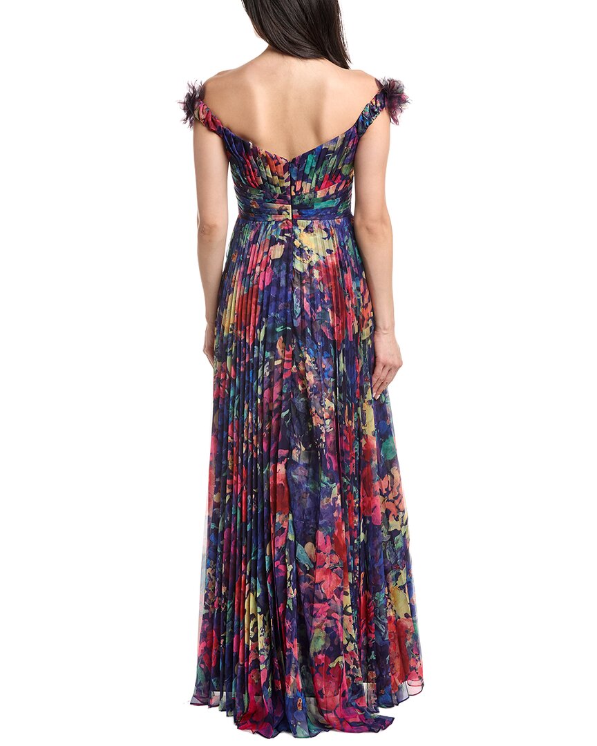 Marchesa Notte Off-The-Shoulder Gown