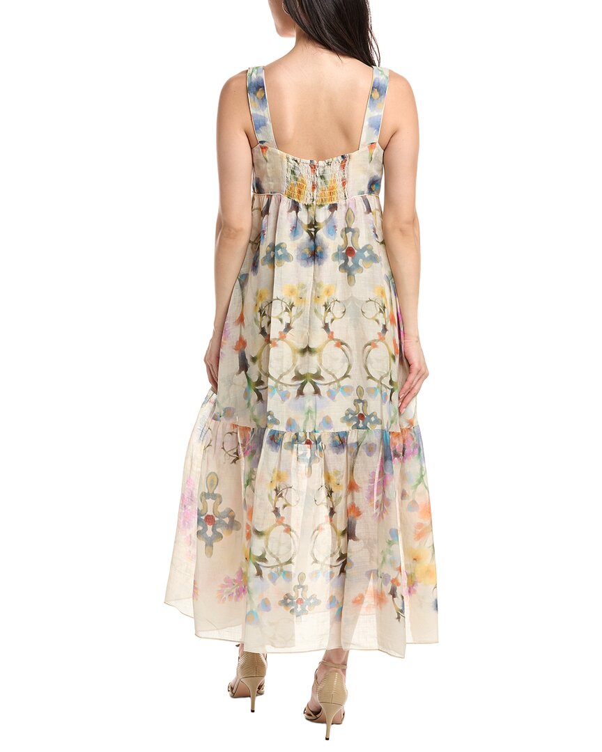 Marchesa Notte Ramie Sleeveless Maxi Dress