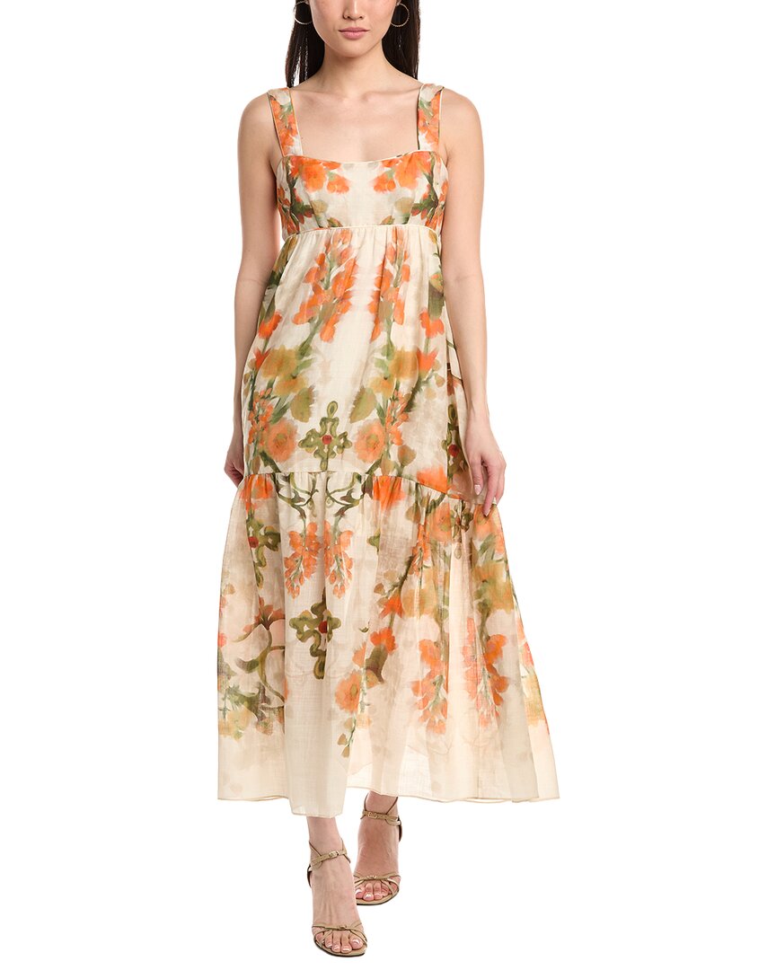 Marchesa Notte Ramie Sleeveless Maxi Dress