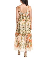 Marchesa Notte Ramie Sleeveless Maxi Dress
