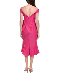 Marchesa Notte Off The Shoulder Strapless Cocktail Dress
