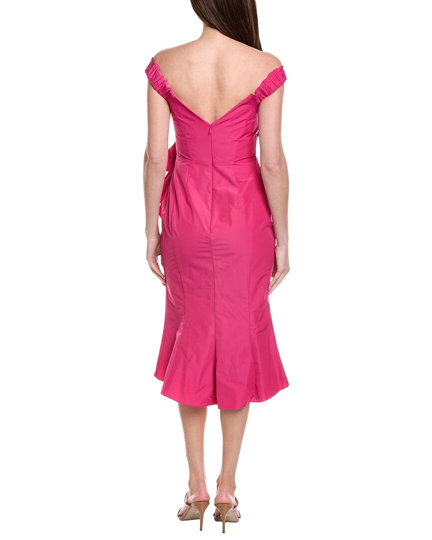 Marchesa Notte Off The Shoulder Strapless Cocktail Dress