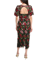 Marchesa Notte Midi Dress