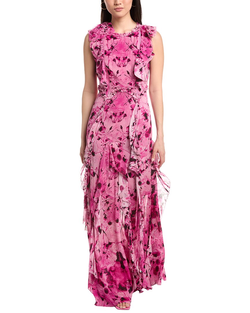 Marchesa Notte Printed Maxi Dress