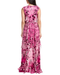 Marchesa Notte Printed Maxi Dress