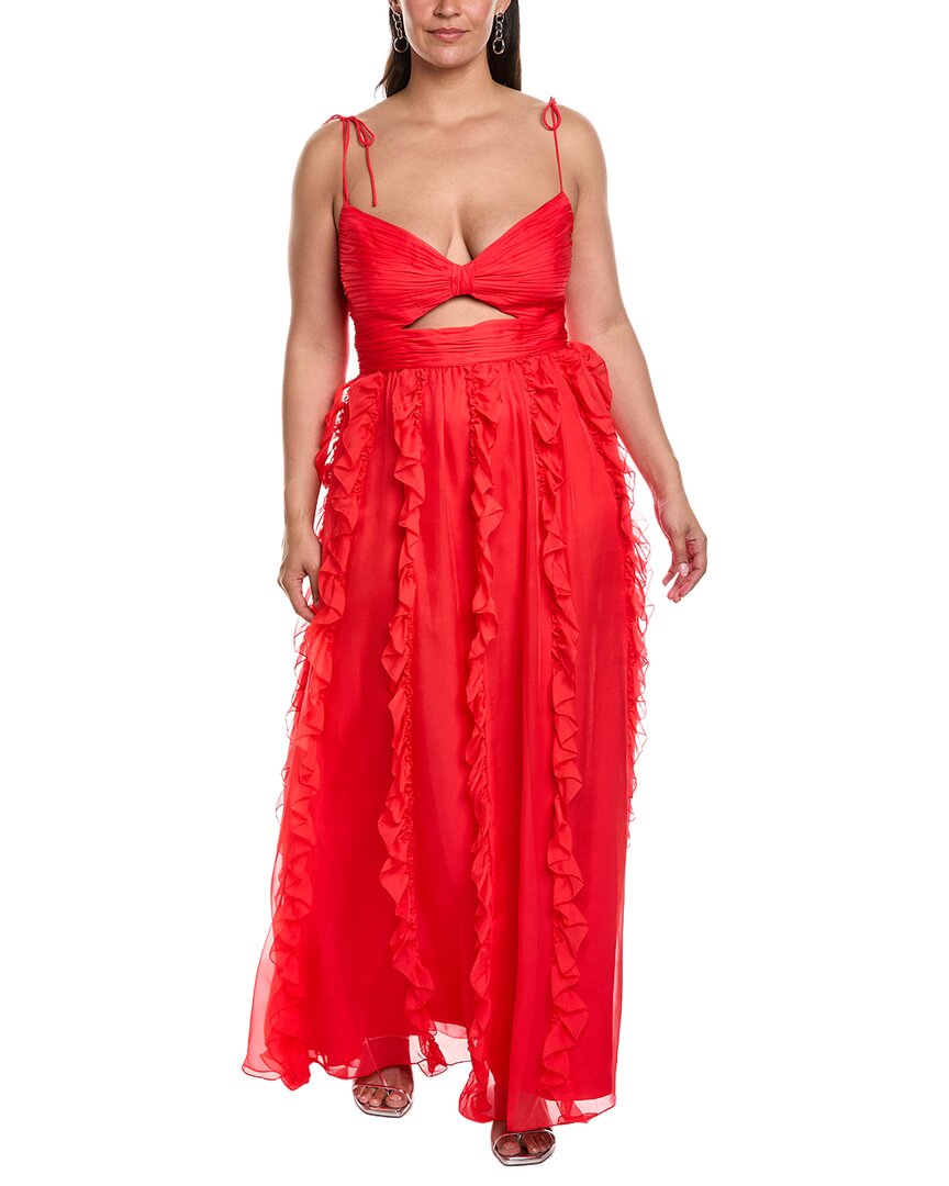 Mac Duggal Mac Duggal Plus Keyhole Chiffon Gown