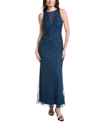 Adrianna Papell Sleeveless Solid Maxi Dress