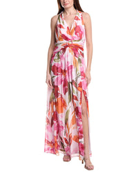Adrianna Papell Sleeveless Maxi Print Dress