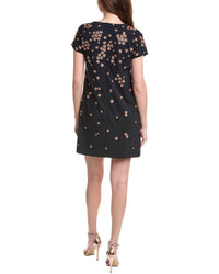 Adrianna Papell Short Sleeve Midi Dress