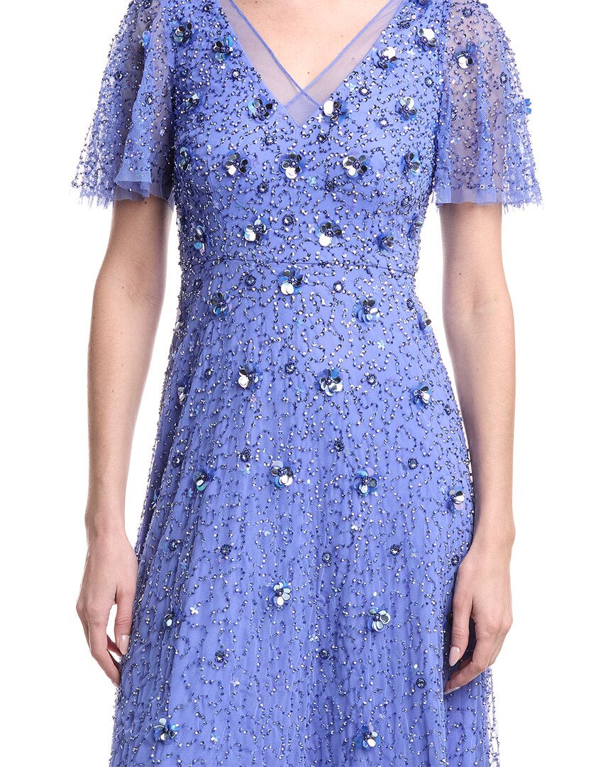 Adrianna Papell Short Sleeve Midi Dress