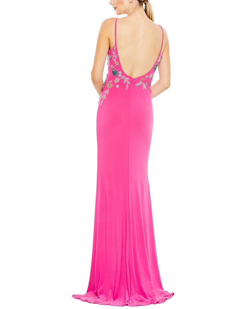 Mac Duggal Mac Duggal Multi Color Beaded Floral Cami Gown
