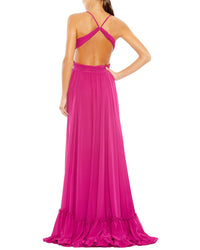 Mac Duggal Mac Duggal Tiered Cut Out Sleeveless Gown