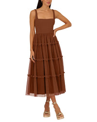 Adrianna Eve Solid Midi Dress