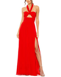 Mac Duggal Mac Duggal Ruched Flowy Gown