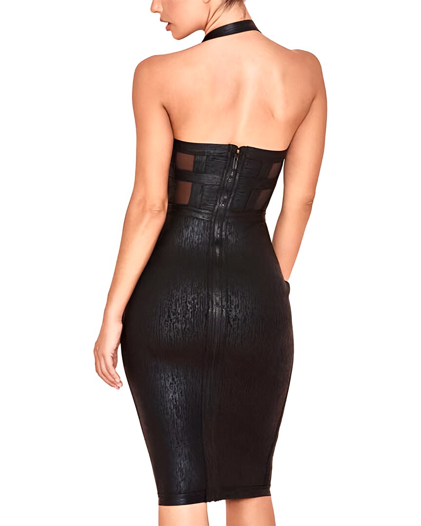 Amina Glam Solid Midi Dress