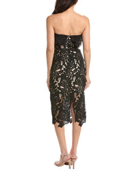 AMINA GLAM Amina Glam Solid Midi Dress