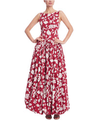 Jewel Badgley Mischka Floral Drop Waist Dress