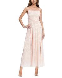 Jewel Badgley Mischka Cowl Bodice Midi Dress