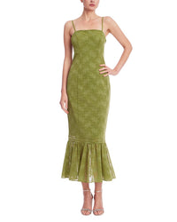 Jewel Badgley Mischka Tank Pencil Ruffle Hem Dress