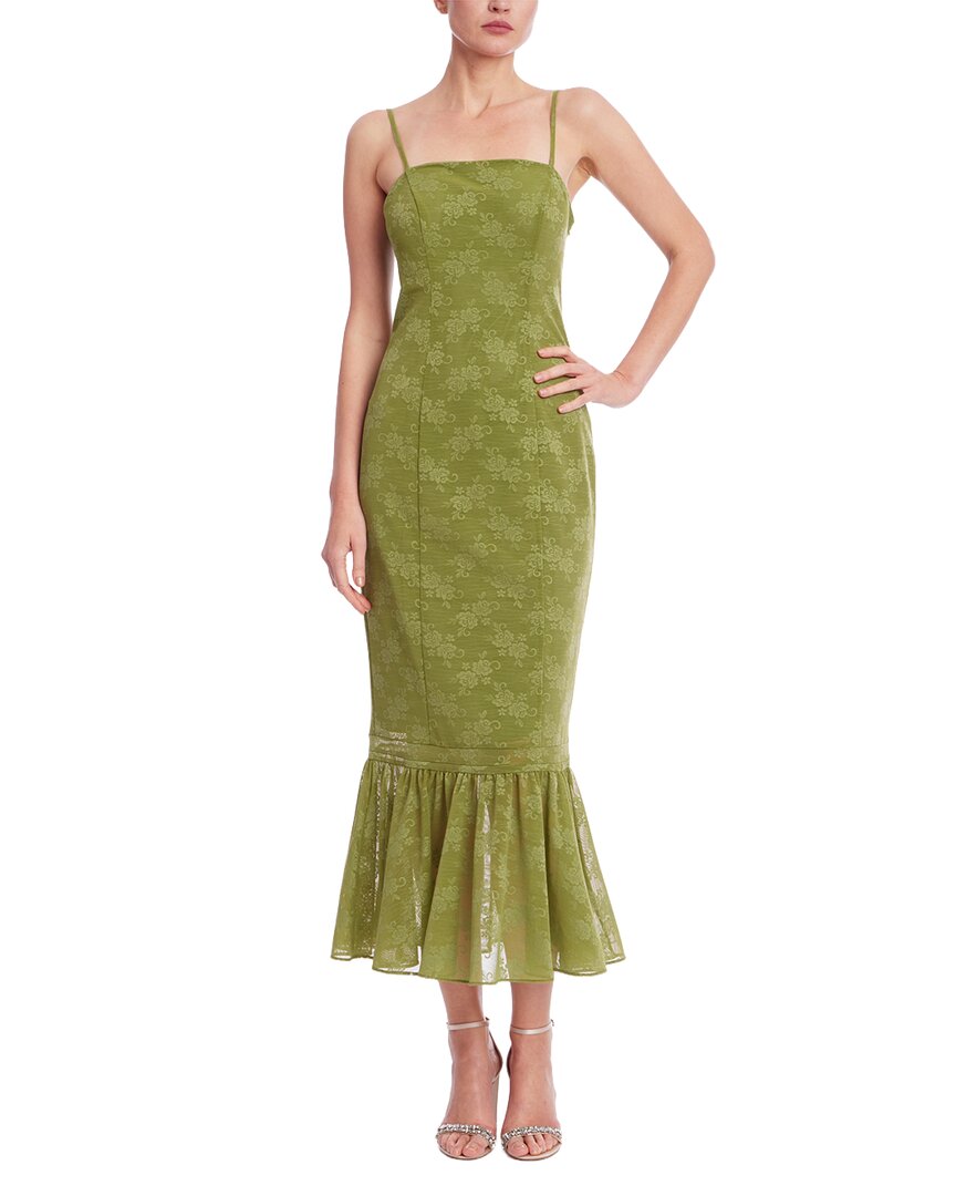 Jewel Badgley Mischka Tank Pencil Ruffle Hem Dress