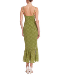 Jewel Badgley Mischka Tank Pencil Ruffle Hem Dress
