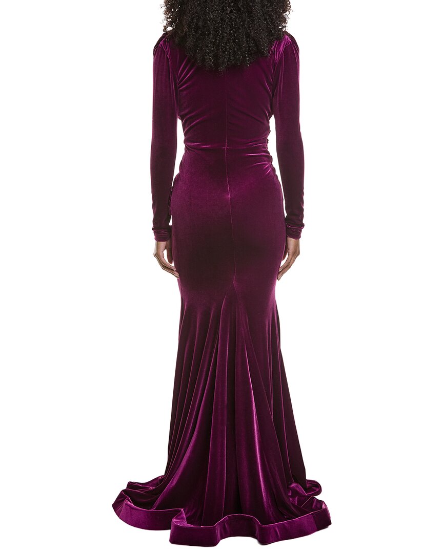 Issue New York Velvet High-Low Gown