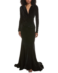 Issue New York Velvet High-Low Gown