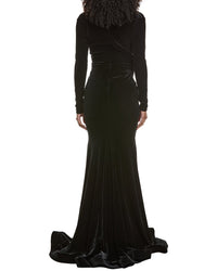 Issue New York Velvet High-Low Gown