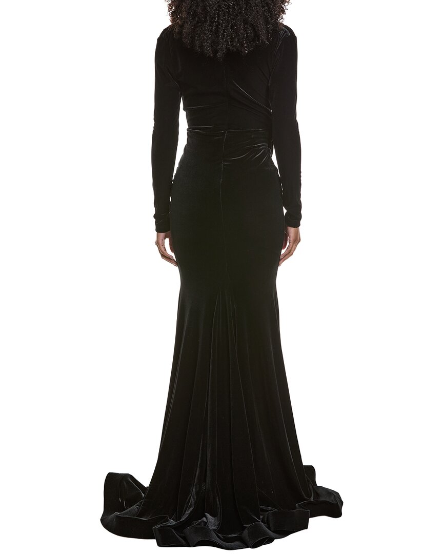 Issue New York Velvet High-Low Gown