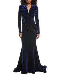Issue New York Velvet High-Low Gown
