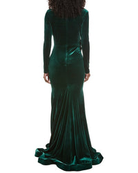 Issue New York Velvet High-Low Gown