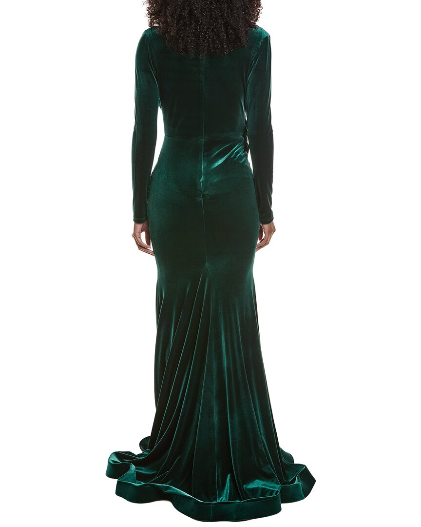 Issue New York Velvet High-Low Gown