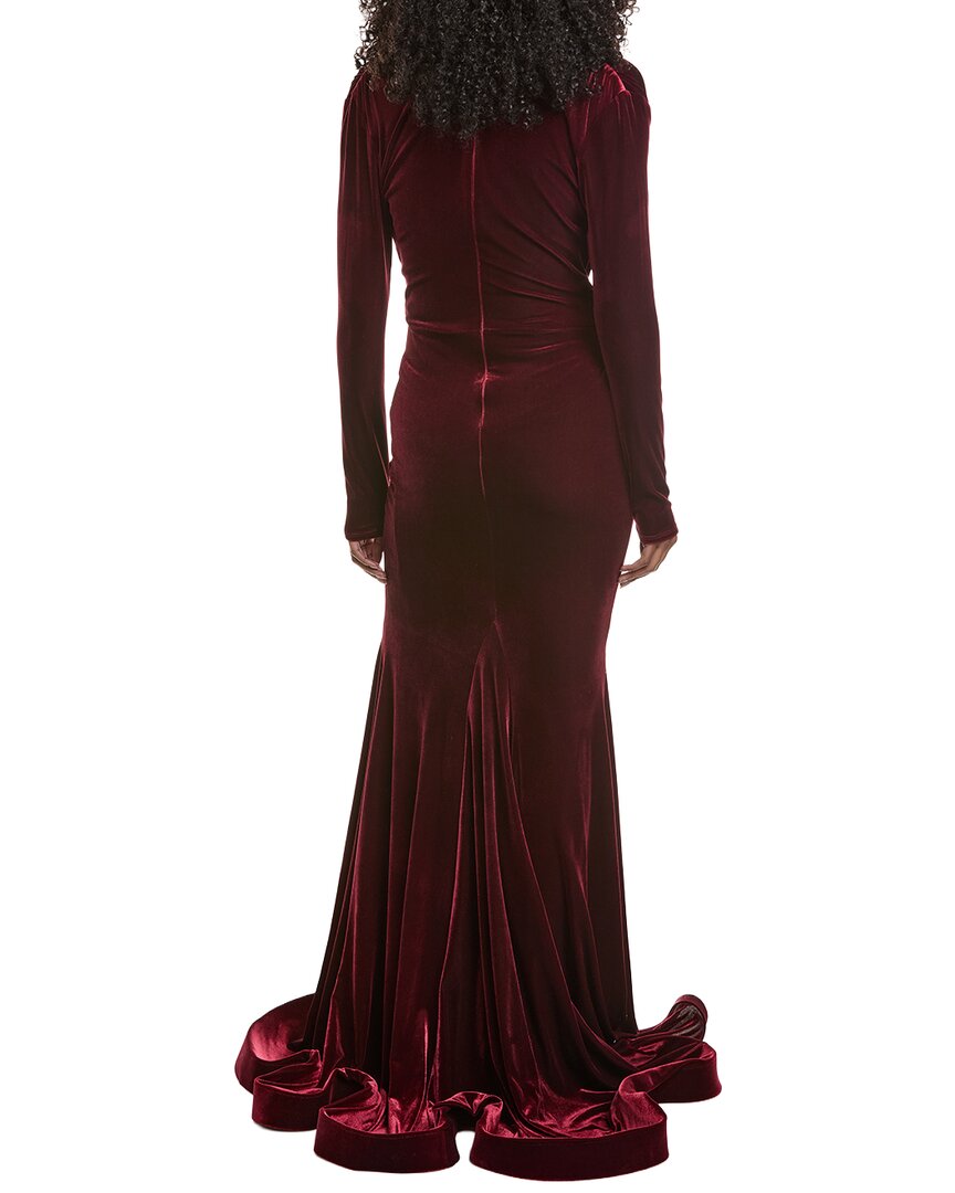 Issue New York Velvet High-Low Gown