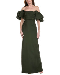 Lela Rose Thelma Silk-Blend Gown