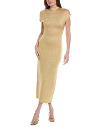 Lela Rose Mock Neck Dress