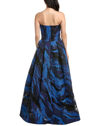 Tadashi Shoji Valora Strapless Jacquard Ball Gown