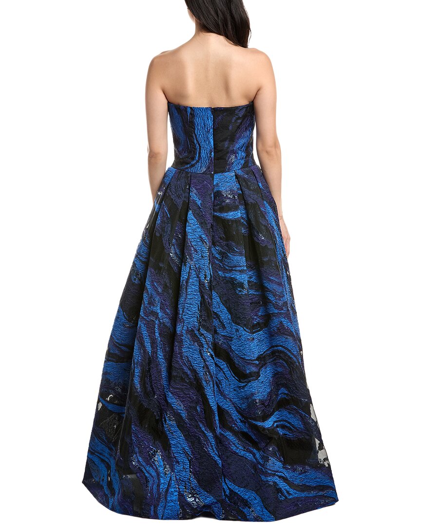 Tadashi Shoji Valora Strapless Jacquard Ball Gown
