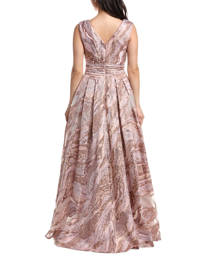 Tadashi Shoji Fontaine Gilded Ball Gown