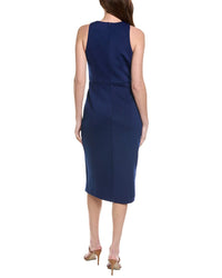Adrianna Papell Draped Stretch Sheath Dress