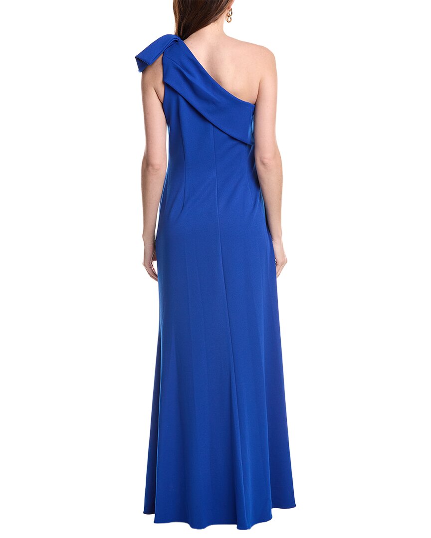 Adrianna Papell Stretch Crepe One-Shoulder Mermaid Gown