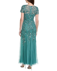 Adrianna Papell Bead & Sequin Maxi Dress