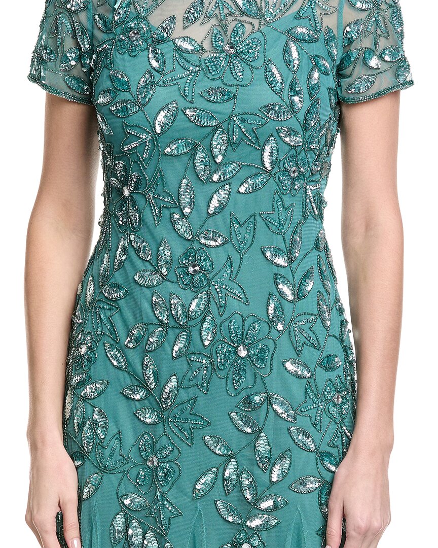 Adrianna Papell Bead & Sequin Maxi Dress
