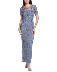Adrianna Papell Beaded Petal Gown