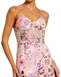 Mac Duggal Bustier Applique Gown