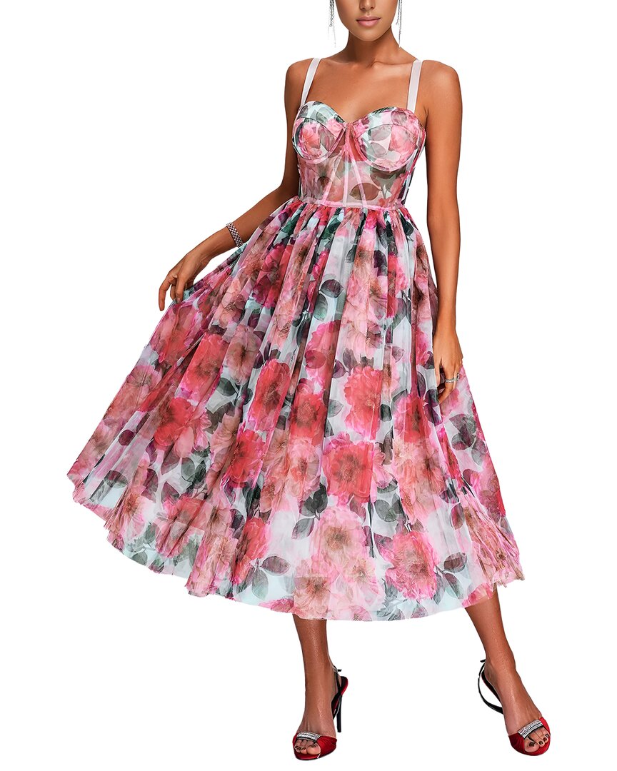 BELLA DESERT Bella Desert Printed Sleeveless Midi Dress