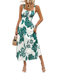 Kayla Paris Printed Midi Dress