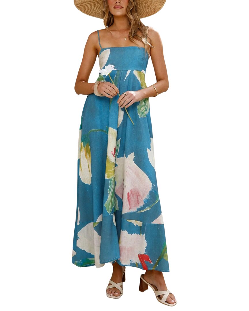 Oloey Printed Maxi Dress